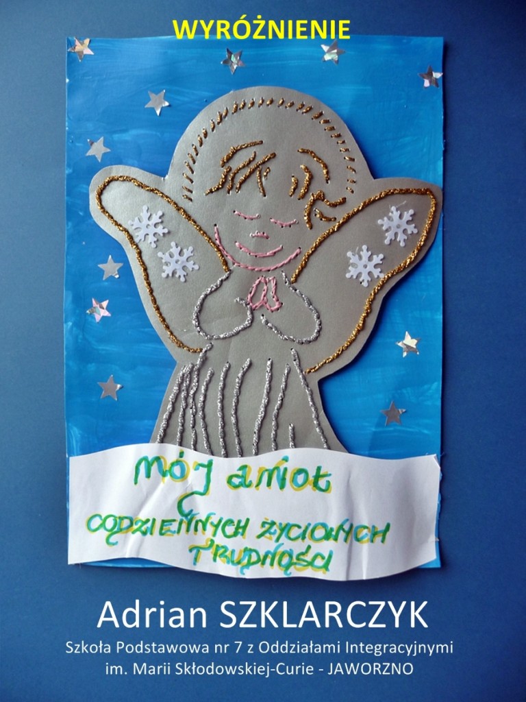 Adrian Szklarczyk - wyróżnienie